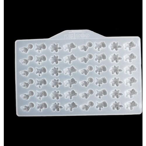 Dinosaur/bear cub Shape Pendant Transparent UV Resin Silicone Molds Combination for DIY Craft Making Finding Accessory