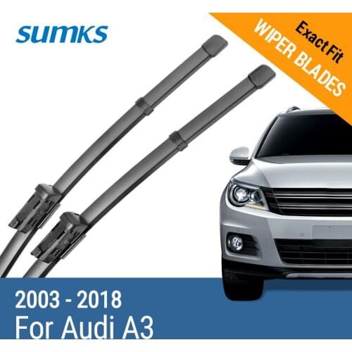 SUMKS Wiper Blades for Audi A3 8P 8V 2003 2004 2005 2006 2007 2008 2009 2010 2011 2012 2013 2014 2015 2016 2017 2018