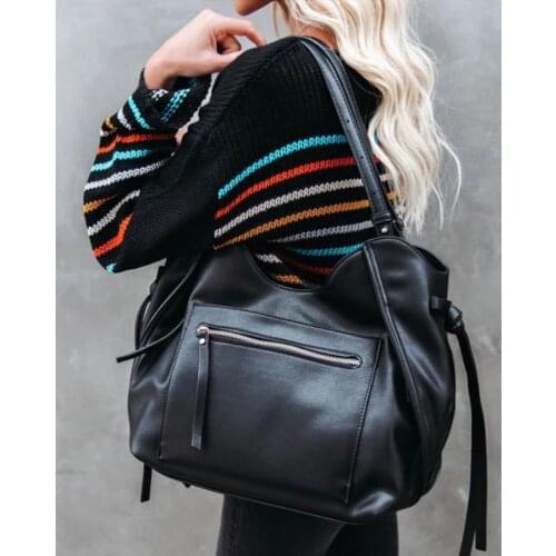 Soft Leather Handbags for Women 2021 Daily Work Ladies Shoulder Bags Casual Tassel Female Tote Bag Side Study Shopping Weekend