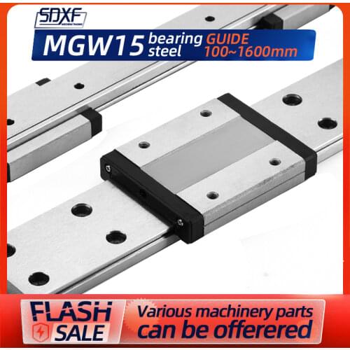 1, 2 pieces of small slide rail miniature linear guide slider MGW15 15C/15H slide rail combination