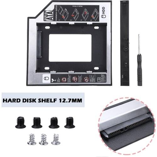 1PC HDD SDD Caddy 12.7mm Optical Hard Disk Enclosure Drive Bay CD/DVD Semi-aluminum Tray For Lenovo Laptop