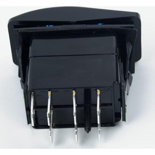 1PC 12V 24V Marine Switch Car Boat Rocker Switch Truck 7Pin DPDT ON-OFF-ON 2 LED Rocker Switch WIth Dual LED Light Bar