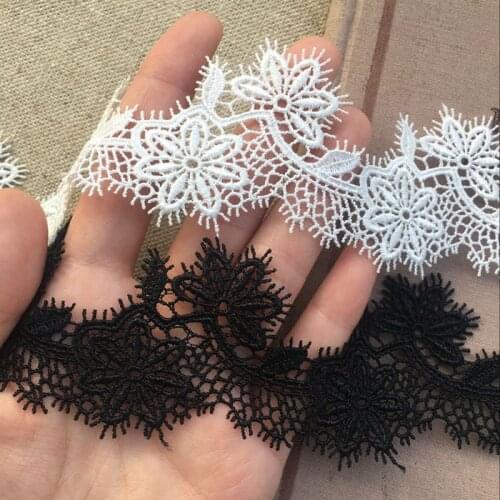 10yards/lot polyester flower lace accessories wedding collar sleeves ornament necklace material