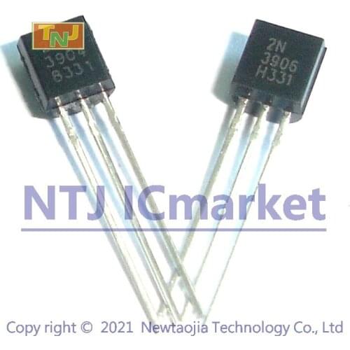 100 Pairs 2N3904 2N3906 TO-92(100 2N3904+100 2N3906) General Purpose Amplifier