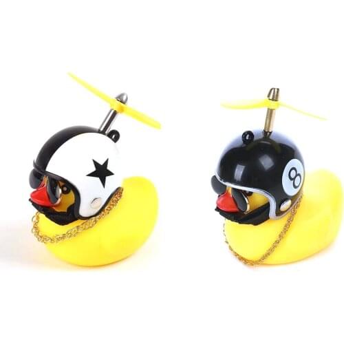Car Duck Helmet Broken Wind Small Yellow Duck Road Bike Motor Helmet Riding Cycling Car Interior Accessories Decoration Turbo