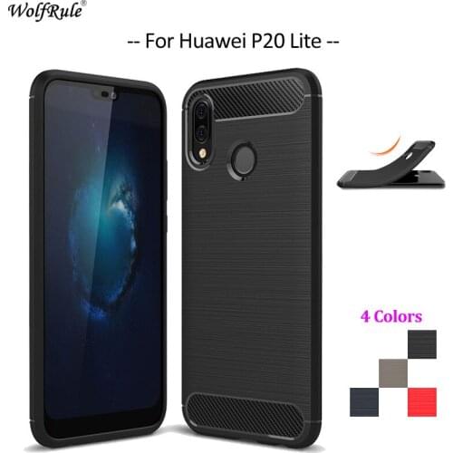 For Cover Huawei P20 Lite Case Huawei Nova 3e Soft Silicone Rugged Bumper Pouch Phone Case For Huawei P20 Lite Cover 5.84