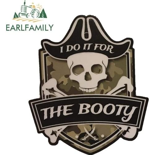 EARLFAMILY 13cm x 11.1cm for Pirate I Do It for The Body Decal Waterproof Motorcycle Car Stickers Laotop Bumper VAN Decoration
