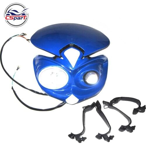 Motorcycle Universal Vision Headlight For kawasaki KLX450 Fit Off Road Dirt Bike Pit CRF KLX Red