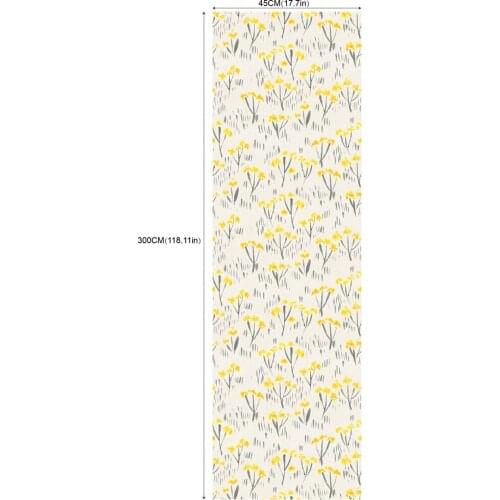 2020 Hot Sell Small Yellow Flowers Self-Adhesive Wallpapers with Waterproof Wearproof Design for Room Decoration and Renovation