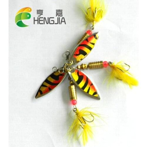 HENGJIA 6g 7cm hard metal trolling spinnerbaits wobbler pike carp walleye crappie catfish fishing baits pesca fishing tackles