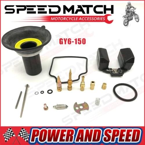 PD24 24mm Carburetor Carb Repair Kit GY6 125cc 150cc LANCE ZNEN JONWAY NST KYMCO SUNL BAJA MOPED SCOOTER