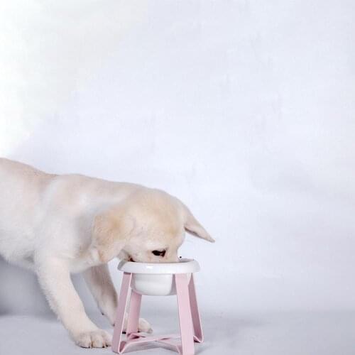 Ceramic Pet Bowl Protective Cervical Iron Frame Bowl Deep Bowl Small Dog Bowl Tall Dog Bowl