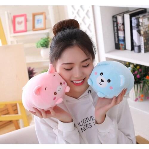 Small Panda Plush Hamster Elephant Sweet Dinosaur Pig Cat Bear Stuffed Toys Soft Deer Stuffed Animals Doll Baby Pillow Gifts