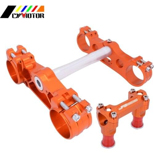 3 Colors Motorcycle Triple Clamps Steering Stem And Clamp Riser Adaptor For SX SXF EXC XCW FC TC FE TE 125 250 350 450 530 2019
