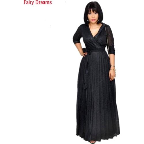 African Womens Dress Bronzing Metallic Color High Waist Pleated Skirt Elegant Ladies Clothes Kanga Ankara Dashiki Robe Vestir