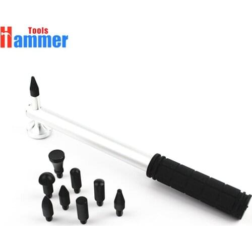 Adjustable car dent repair Repair Tools Set Tap Down 9Heads Rubber Hammer Paintless Dent Tool multi-function rubber hammer