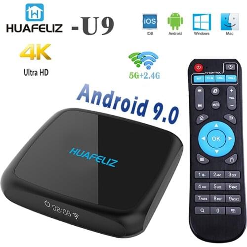 Smart Android TV box Android 9.0 4K 4GB RAM 64GB WIFI Youtube Netflix Family Cinema Google Media Player Smart TV Set Top Box