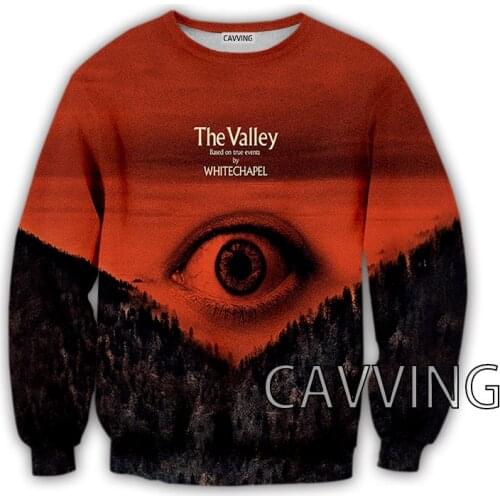 CAVVING 3D Printed Whitechapel Band Crewneck Sweatshirts Harajuku Styles Tops Long Sleeve Sweatshirts for Men/women
