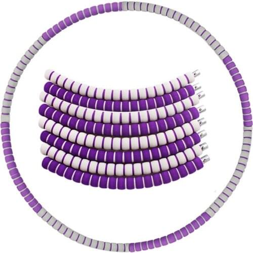 Weighted Hoop Fitness Yoga Waist Exercise Slimming Sport Portable Detachable Hoop Massage Loop Circle Bodybuilding Gym Equipme