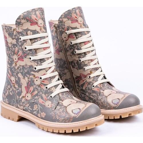Streetfly 2021 new fashion Winter autumn colorful printed women Boots Non-slip sole Waterproof orthopedic boots