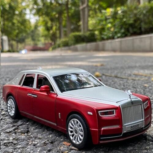 1/28 Scale RollsRoyce Phantom Diecast Alloy Pull Back Car Collectable Toy Gifts for Children