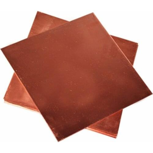 1 pcs 100mm 100mm x 0.8mm 99.9% Pure Copper Cu Metal Sheet Plate