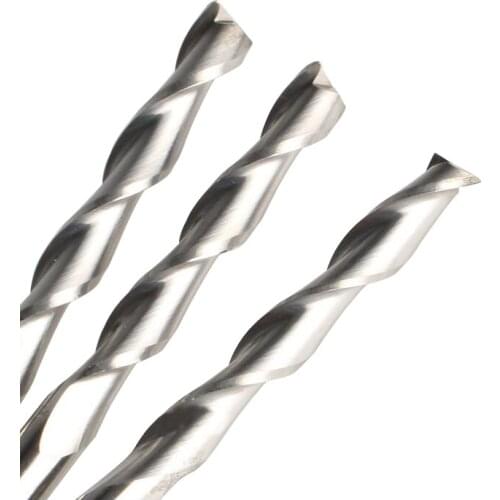 3pcs Shank 6mm x42mm Two Flutes Carbide CNC Wood Millinging Tools,Spiral Milling Cutters, in CNC Tools Kit