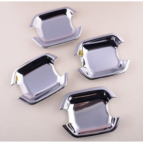 4Pcs Car Door Handle Bowl Frame Cover Trim Fit for Mitsubishi Pajero Shogun V80 V93 V97 V98 V95 2007-2016 2017 2018 2019 2020