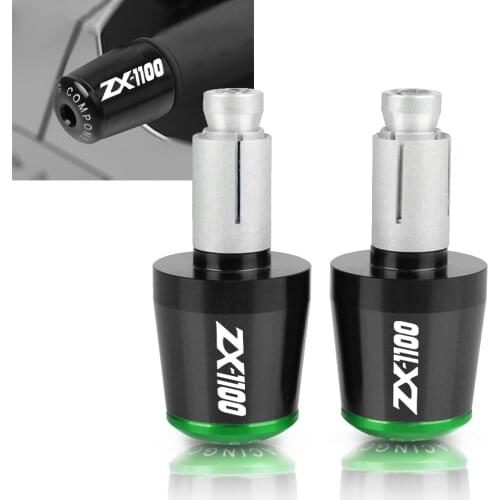 7/8" CNC Motorcycle Accessories Handlebars Bar Ends Grips Slider For Kawasaki ZX1100 ZX-11 ZZR 1100 ZZR1100 1990-2001 1991 1992