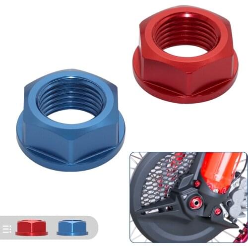 Motorcycle Accessories CNC M16 Front Wheel Axle Nut Screw Bolt For Honda CR125R CRF250R 450R 450RX YZ250 YZ250X WR450F