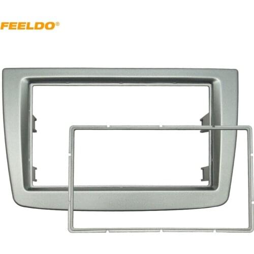 FEELDO Car 2DIN Stereo Radio Fascia Plate Panel Frame For Alfa Romeo MiTo 2008 CD/DVD Radio Panel Dash Installation Dash Kit