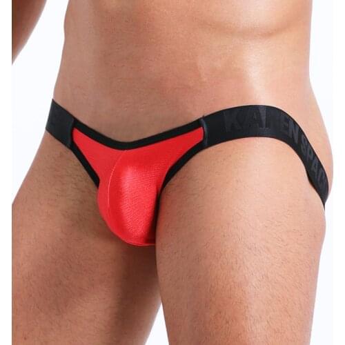 Jockstrap Sexy Gay Men Underwear G-Strings & Thongs Gay Penis pouch bikini buttocks Hollow thong men underwear