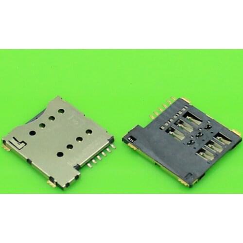 ChengHaoRan 1 Piece Real high quality 6pin push micro sim card socket holder slot replacement connector.KA-179
