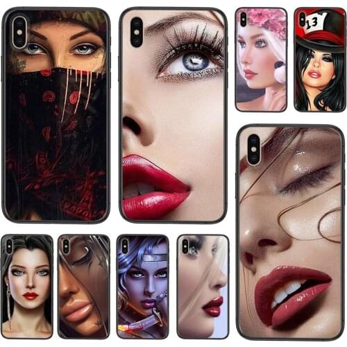 For Huawei Honor 8A 8C 8X 9 9A 9I 9X 10 10I 10X 20 20I 20S V10 V40 Lite P9 Beautiful Girl Background 3d Black Bumper Pretty