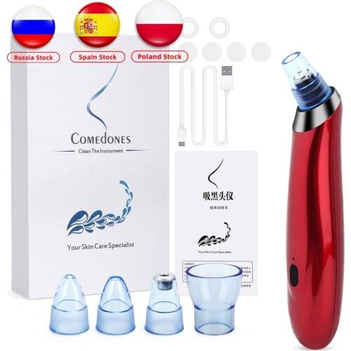 Electric Facial Pore Cleaner Blackhead Remover Vacuum Acne Pimple Black Spot Suction Skin Care Exfoliating Beauty Instrument