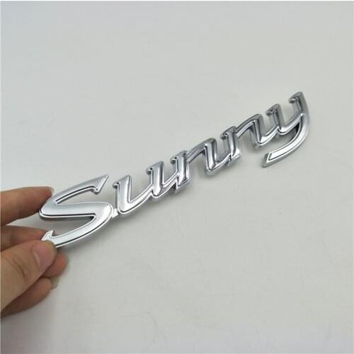 For NISSAN B110 B14 B15 Sentra Turu DATSUN 1200 Sunny Rear Boot Trunk Emblem Badge Logo 180*30mm