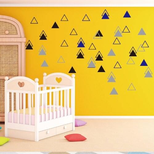 Nordic Geometry Vinyl Decals Wall Stickers for Living Room gameroom School Kids room Decoration accessories Home dekoration