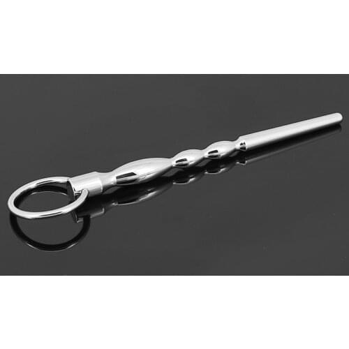 Happygo, 130mm Male Stainless Steel Solid Urinary Penis Plugs Metal Catheters Rod Mens Fetish Sex Toys Adult Products Games 902