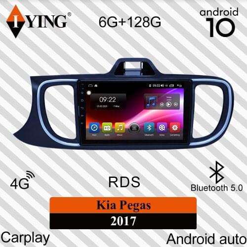 IYING Wireless Apple Carplay For Kia Pegas 2017 Car Radio Multimedia Video Player Navigation GPS DSP Android10 No 2din 2 din dvd
