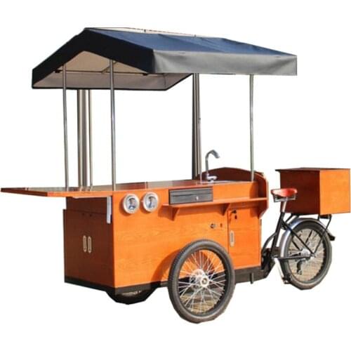 Commercial Electric Adult Tricycle Street Cargo Bike Mobile Coffee Bubble Tea Food Cart Trailer Truck for Sale