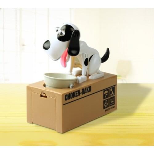 Eating Coin Dog Piggy Bank Creative Children Toys Save Money Box For Kids Gifts Electronic Stole Coin Dog FSWOB