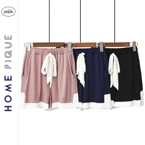 Summer Corset Pajama Pants Womens New Style Korean-style Loose Comfortable Pajamas Fresh and Lovely Covered Edge Home Pants-Out