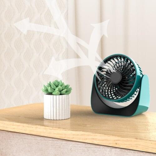 Mini USB Charging Fan 3 Speeds 360 Degree Rotation Rechargeable Summer Cooling Easy Cool Purifies Air Cooling Fan