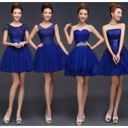 2016 New Royal Blue Bridesmaids Dresses Short Bridesmaids Dresses cheap bridesmaid dresses