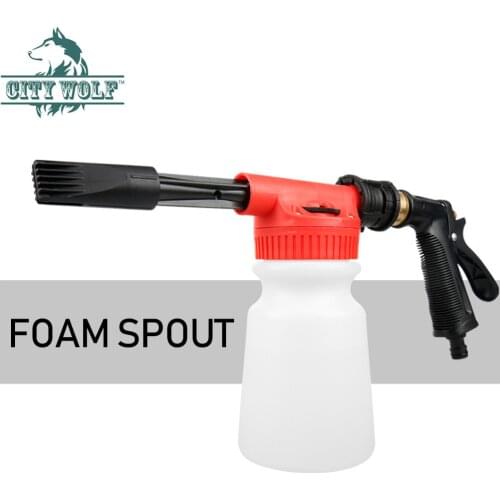 Car Washer High Pressure Snow Foamer Water Gun Car Cleaning Foam Gun Washing Foamaster Gun Water Soap Shampoo Sprayer City Wolf