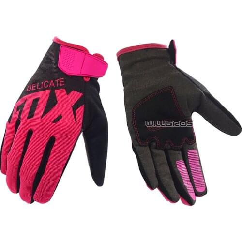 New Arrival Delicate Fox Motorbike Motocross Black Pink Gloves Men Woman Mountain Bicycle Offroad MX Dirt Bike Ranger Gloves