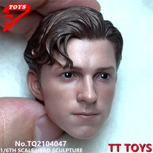 Pre Sale Little spider TTTOYS 1/6 Tom Holland Head Carving TQ210407 Fit 12'' Male Figure Body