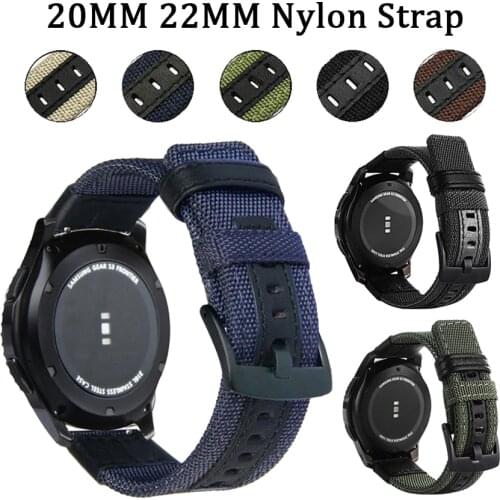 Nylon Woven Strap for Xiaomi huami Amazfit Bip/Stratos 2 2S 3/PACE/GTS/GTR 47MM 42 Watch Band for Huawei Watch GT 2e GT2 Pro
