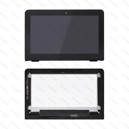11.6" 1366x768 LCD Display Touch Assembly+Frame For HP x360 11-U 11-u015la 11-U001TU 11-U054TU 11-u006tu 11-U003NA 856101-001