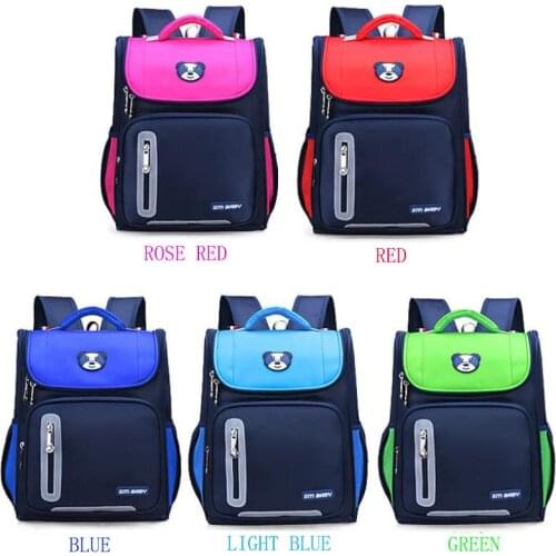 Schoolbag boys girls cute travel bags Elementary school student book bag waterproof Large capacity backpack With reflective bags